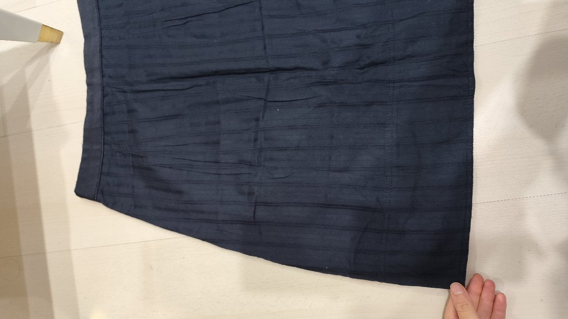 Lacivert Pilili Midi Etek - Görsel 5