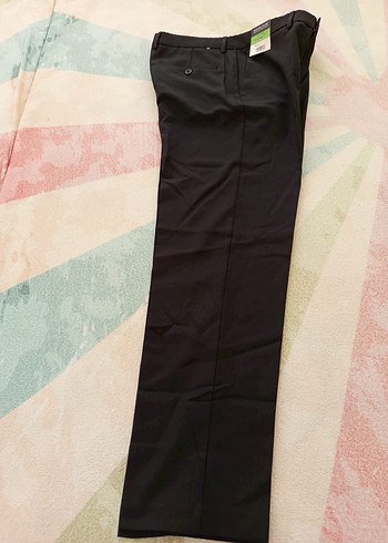 Erkek Siyah Kumaş Pantolon - Görsel 4