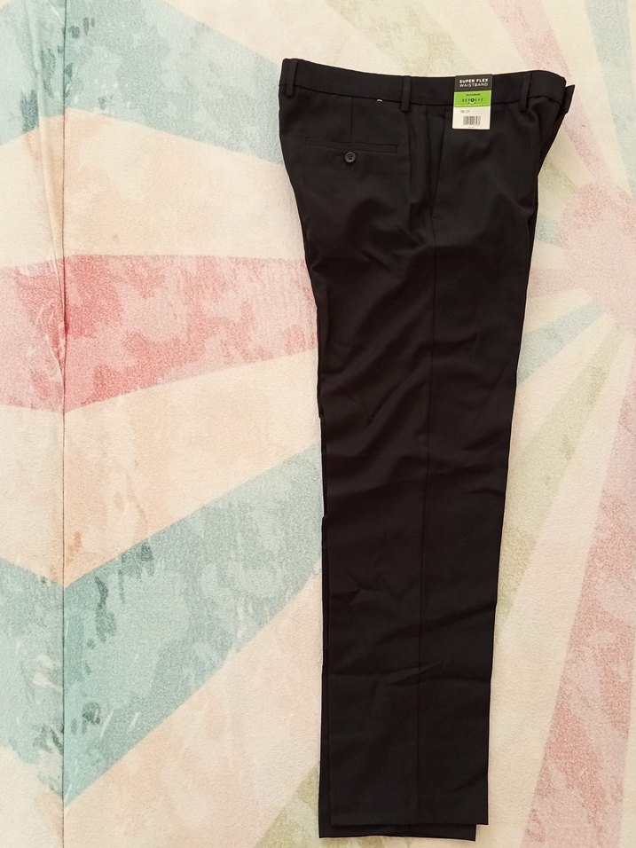 Erkek Siyah Kumaş Pantolon - Görsel 2