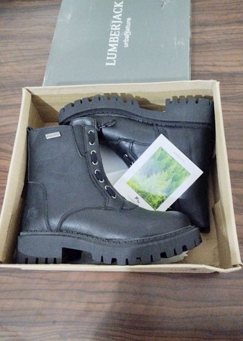 Siyah Deri Goth Tarzı Kadın Bot - Görsel 3