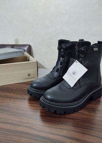 Siyah Deri Goth Tarzı Kadın Bot - Görsel 4