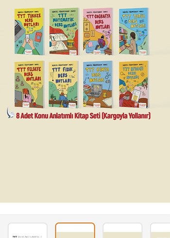 TYT Ders Notları Seti 8 Kitap - Görsel 2
