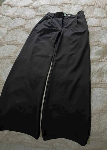 Siyah Regular Fit Kadın Kumaş Pantolon - Görsel 4