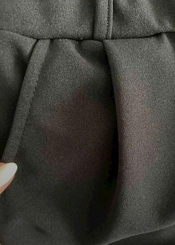 Siyah Regular Fit Kadın Kumaş Pantolon - Görsel 3