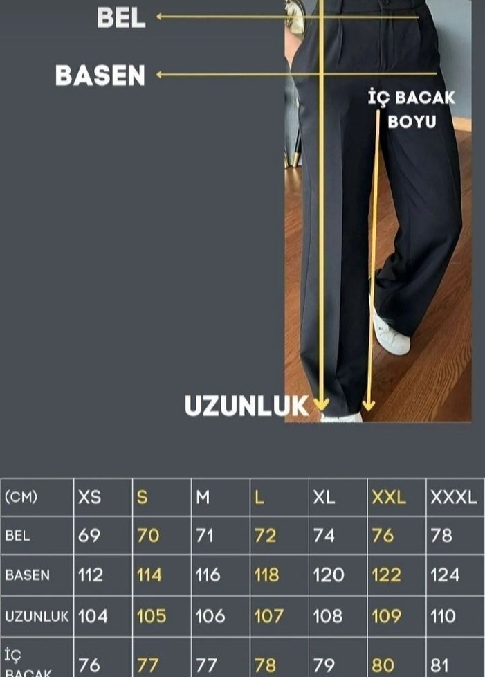 Siyah Regular Fit Kadın Kumaş Pantolon - Görsel 2