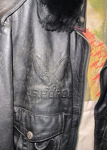 USFORCE VİNTAGE KOLEKSİYONLUK AĞIR DERİ MONT - Görsel 3