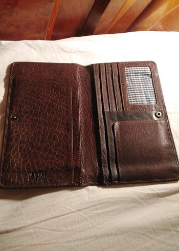 Koyu Kahverengi Erkek Cüzdanı hakiki deri - Görsel 2