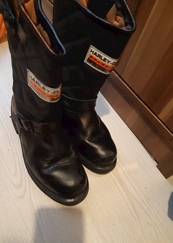 Harley Davidson Siyah Deri Biker Bot