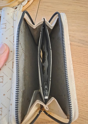 Dantel Detaylı Bej Kadın Cüzdanı - Görsel 3