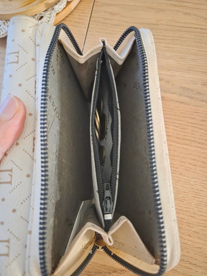 Dantel Detaylı Bej Kadın Cüzdanı - Görsel 3