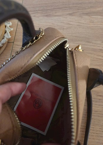 Bej Deri Bohem Püsküllü Kadın Çanta - Görsel 2