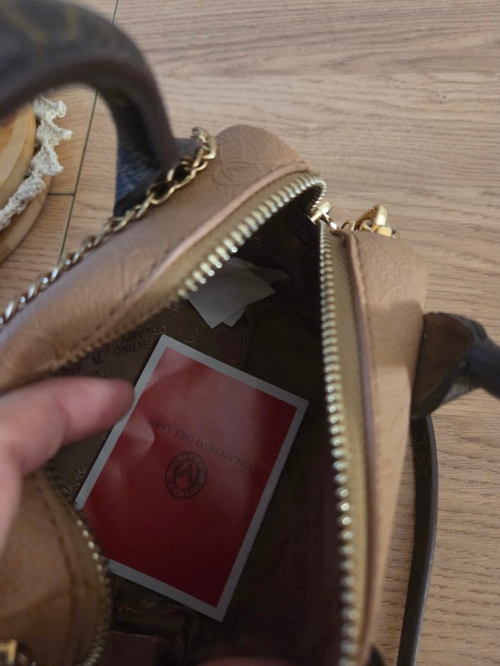 Bej Deri Bohem Püsküllü Kadın Çanta - Görsel 2