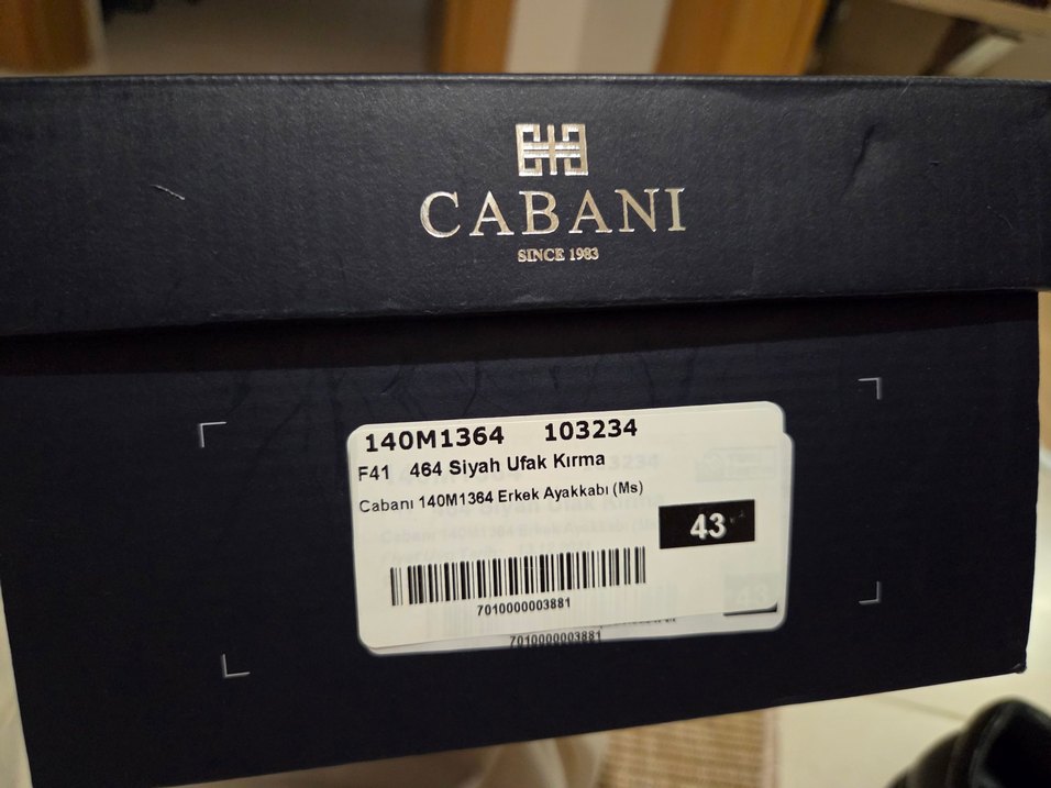 CABANI Siyah Erkek Klasik Ayakkabı - Görsel 3