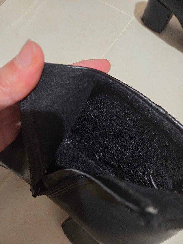 Siyah Deri Kadın Topuklu Bot - Görsel 2