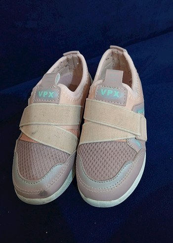 Kız Çocuk Pudra Pembe Cırt Cırtlı Spor Ayakkabı - Görsel 3