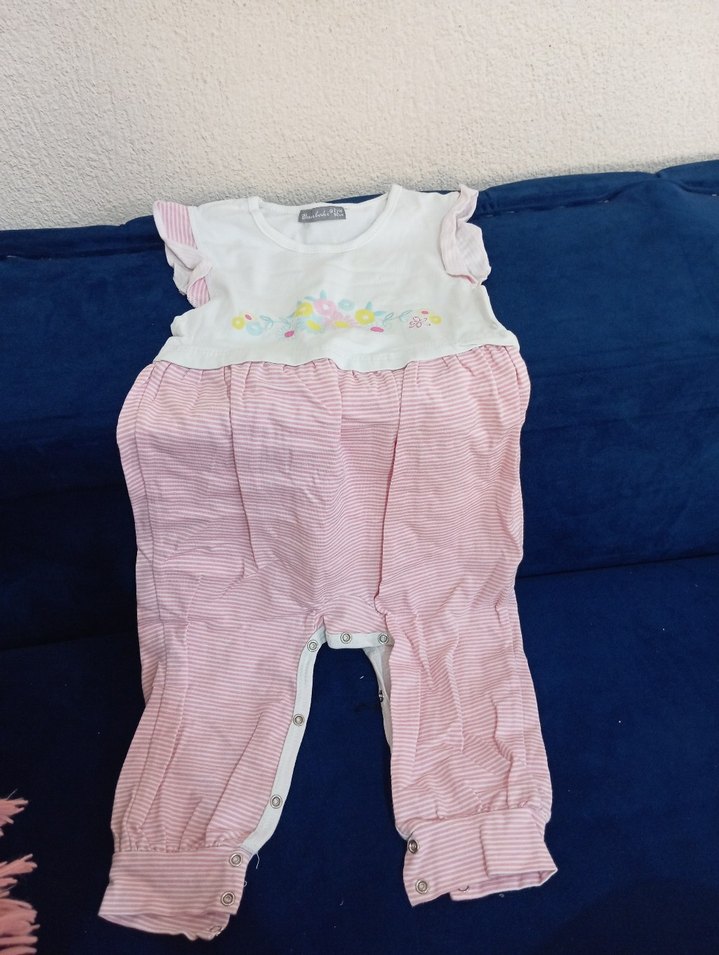 Kız Çocuk Beyaz Pamuklu Fırfırlı Tişört - Görsel 2