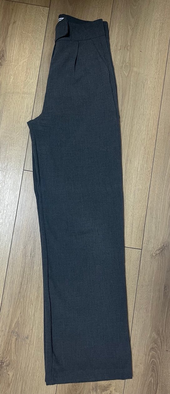 Gri Kadın  Kumaş Pantolon - Görsel 3