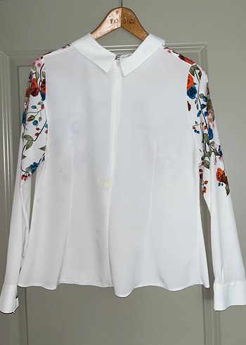 Çiçek Desenli Uzun Kollu Bohem Bluz - Görsel 2