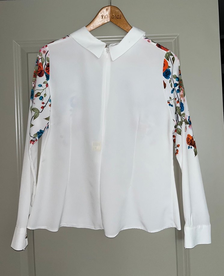 Çiçek Desenli Uzun Kollu Bohem Bluz - Görsel 2