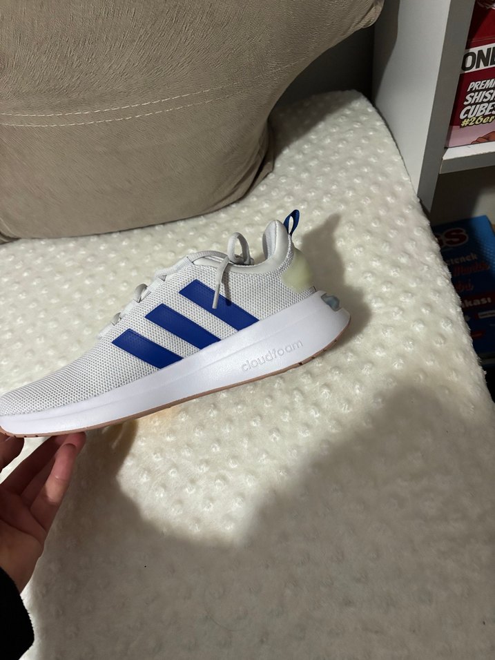 Adidas Erkek Gri Beyaz Spor Ayakkabı - Görsel 3