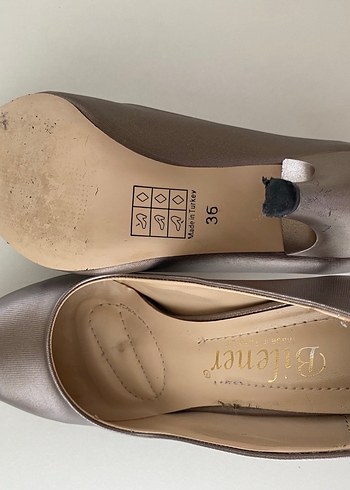 Bej Stiletto Topuklu Klasik Kadın Ayakkabı - Görsel 3