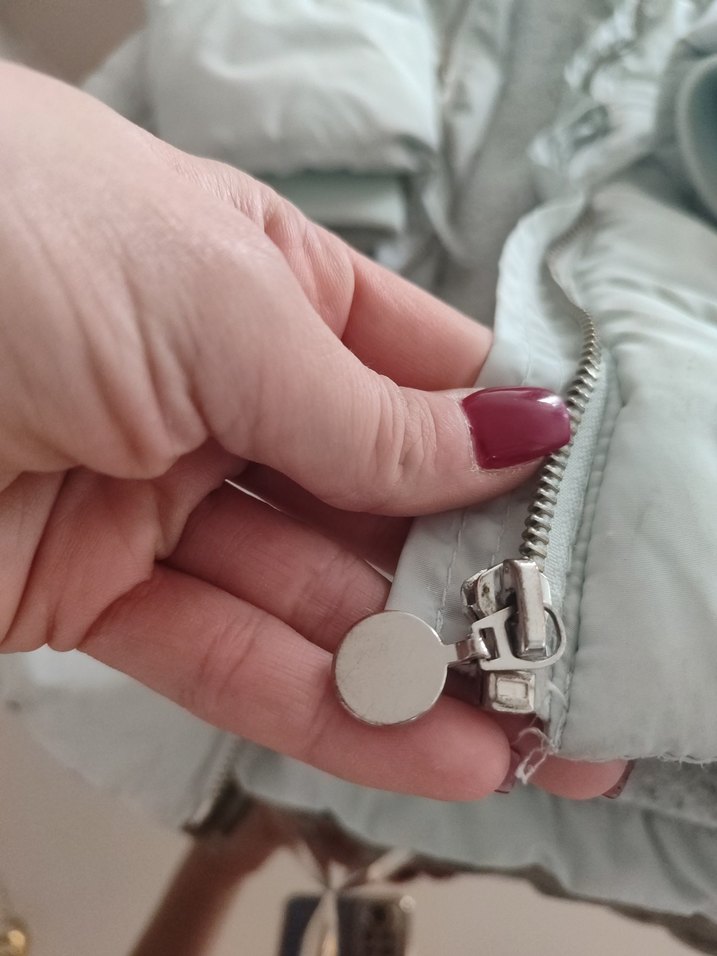 Gri Midi kız çocuk Kışlık mont Kapüşonlu - Görsel 5