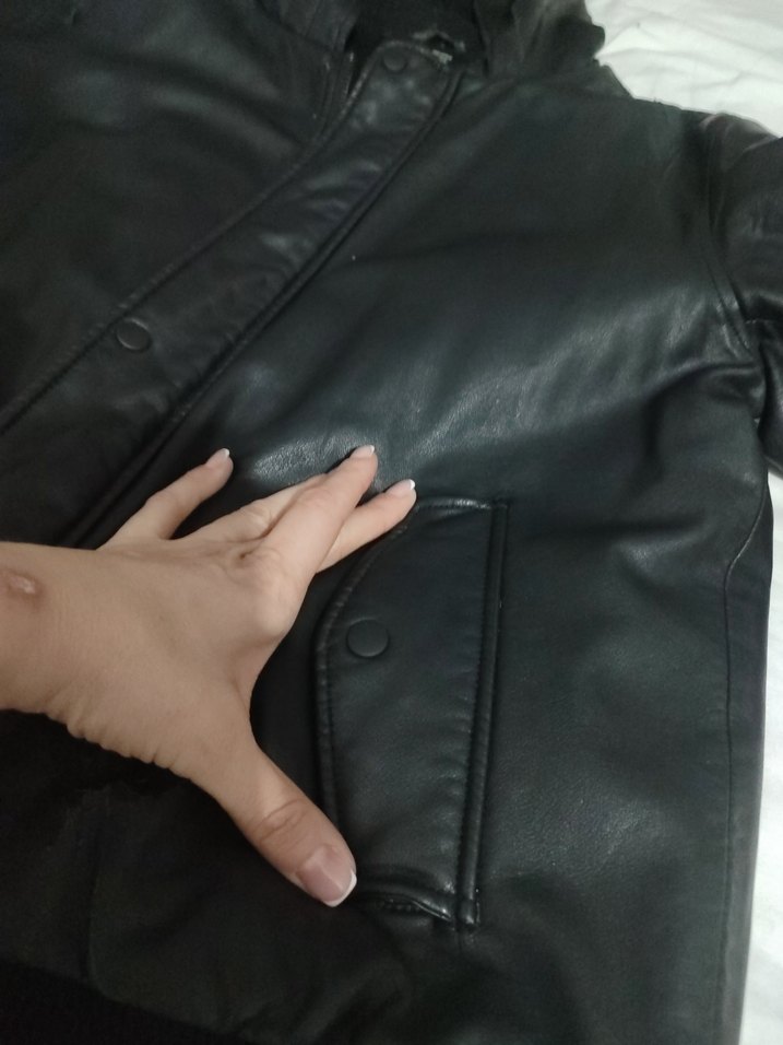 Erkek deri mont - Görsel 5