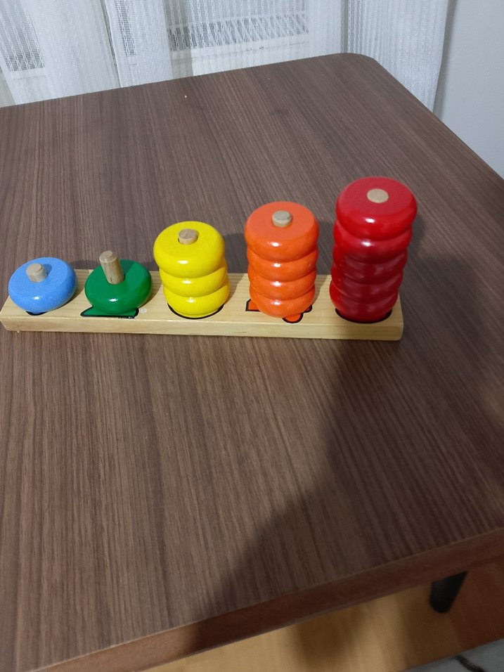 Renkli Ayı Figürlü Eğitici Oyuncak - Görsel 2