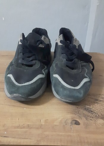 Fabrika Sehir Stiline Uygun Siyah Suet Sneaker