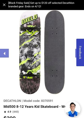 Koyu Gri Kaykay - Görsel 4