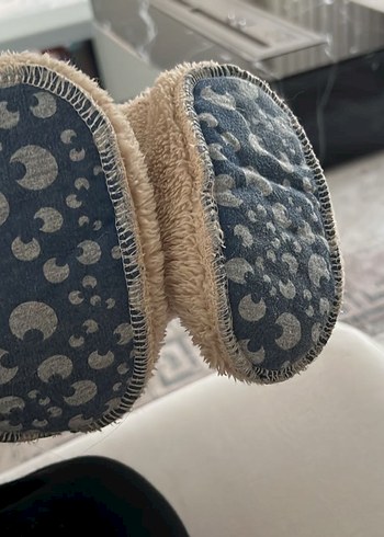 Kızlar için Kahverengi Sıcak Kürklü Terlik - Görsel 7