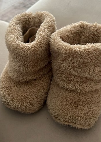 Kızlar için Kahverengi Sıcak Kürklü Terlik - Görsel 2