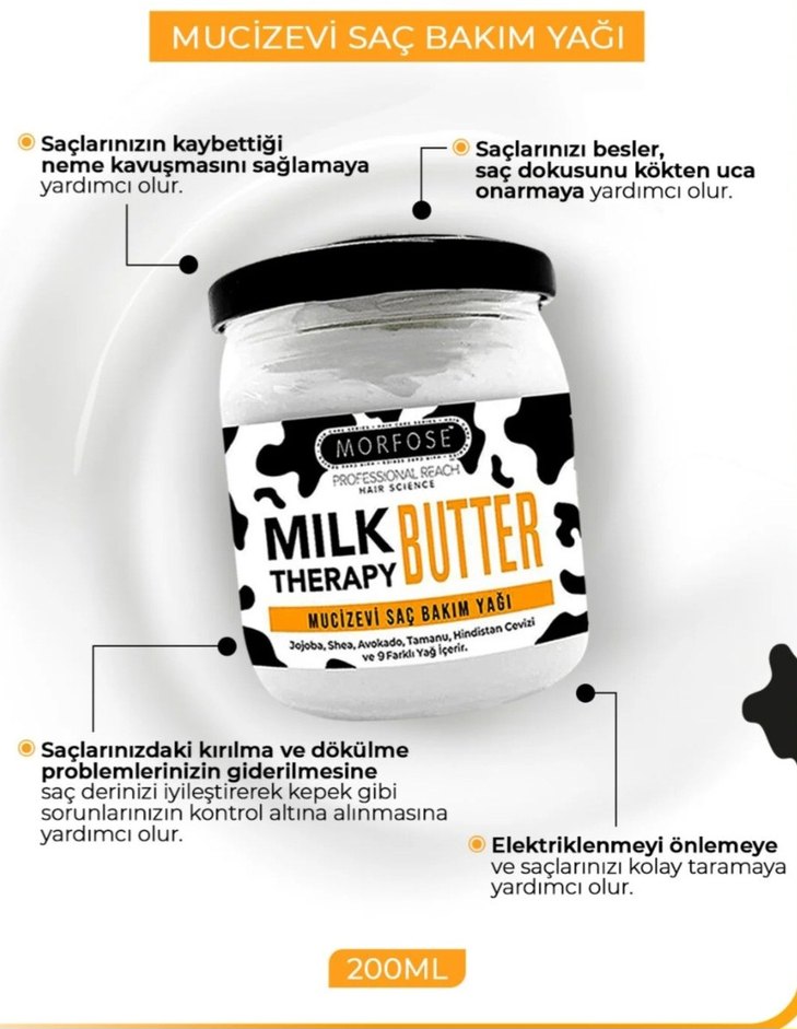 Morfose Therapy Süt Proteini Saç Bakım Seti400ml - Görsel 2