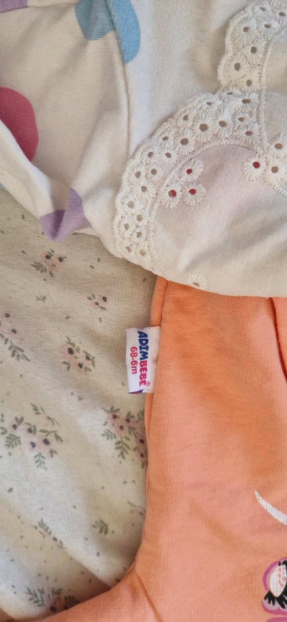 Çiçek Baskılı Düğmeli Pembe Kız Sweatshirt - Görsel 3