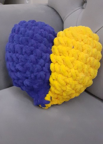 Gri Kalp Şeklinde Peluş Oyuncak - Görsel 3