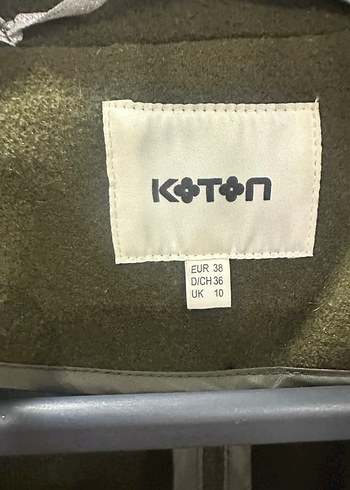 Haki Renk Tek Düğmeli Kaban - Görsel 2