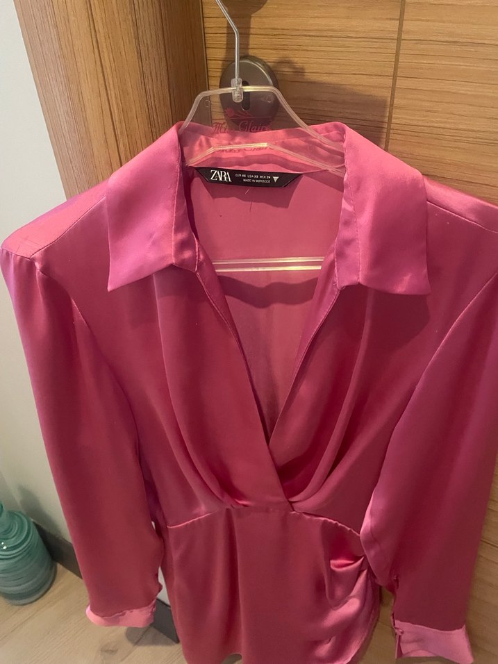 Saten zara gömlek elbise bir kaç saat kullanıldı - Görsel 2