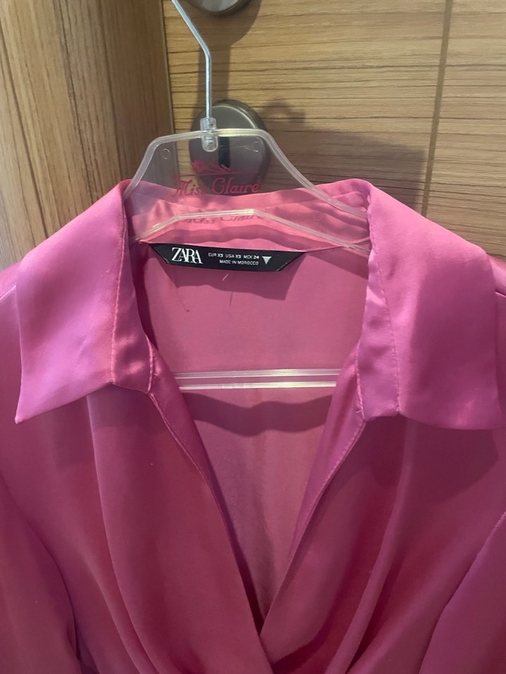 Saten zara gömlek elbise bir kaç saat kullanıldı - Görsel 4