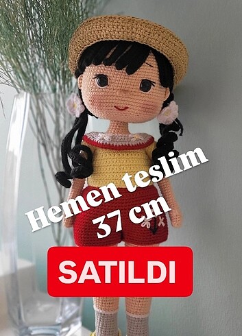 Amigurumi çiçek kız