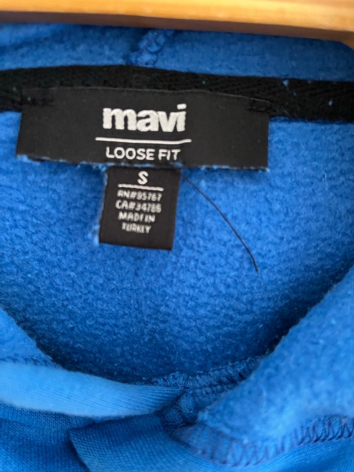Mavi Kadın Kapüşonlu Sweatshirt - Görsel 3