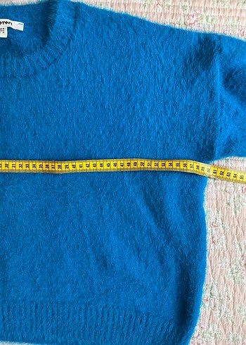 Koton Mavi Örgü Kadın Kazak - Görsel 4