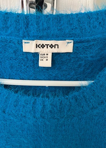 Koton Mavi Örgü Kadın Kazak - Görsel 5