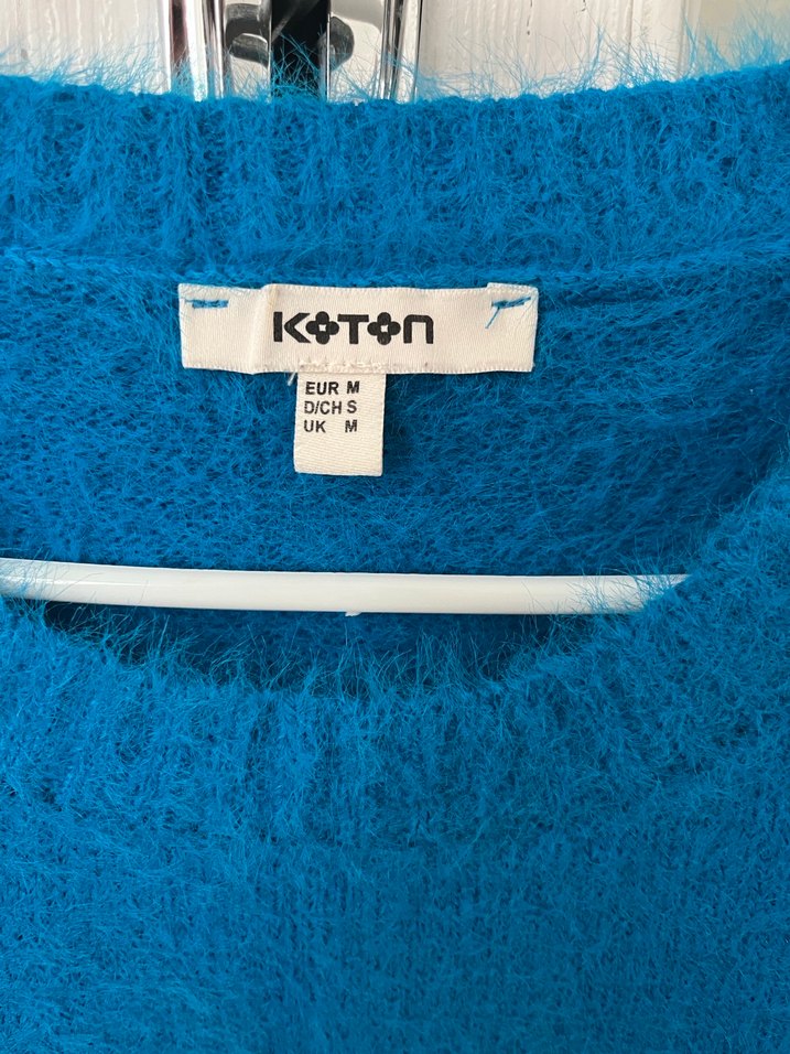 Koton Mavi Örgü Kadın Kazak - Görsel 5