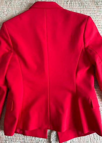 Journey Düğmeli Kırmızı Uzun Kollu Kadın Blazer - Görsel 3