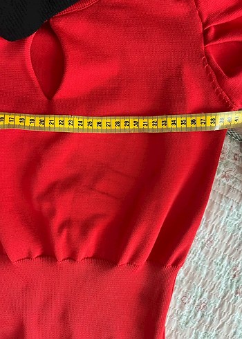 Kırmızı Yarım Balıkçı Yaka Kadın Kazak - Görsel 6