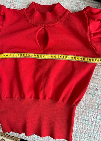 Kırmızı Yarım Balıkçı Yaka Kadın Kazak - Görsel 5