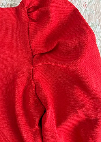 Kırmızı Yarım Balıkçı Yaka Kadın Kazak - Görsel 7