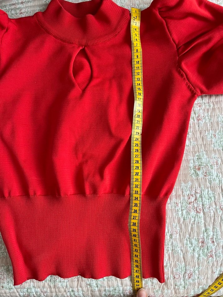 Kırmızı Yarım Balıkçı Yaka Kadın Kazak - Görsel 4