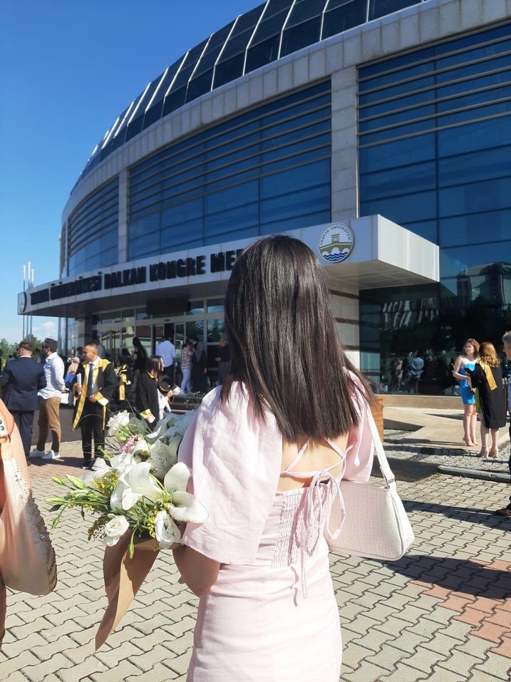 H&M pudra pembesi elbise - Görsel 5