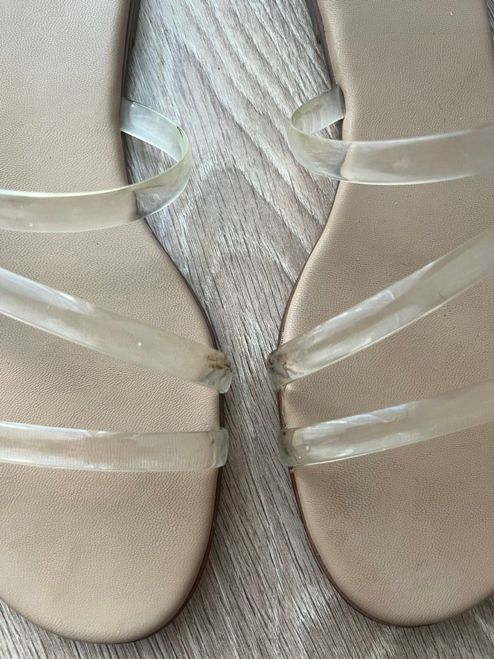 H&M Şeffaf Bantlı Bej Kadın Terlik - Görsel 3